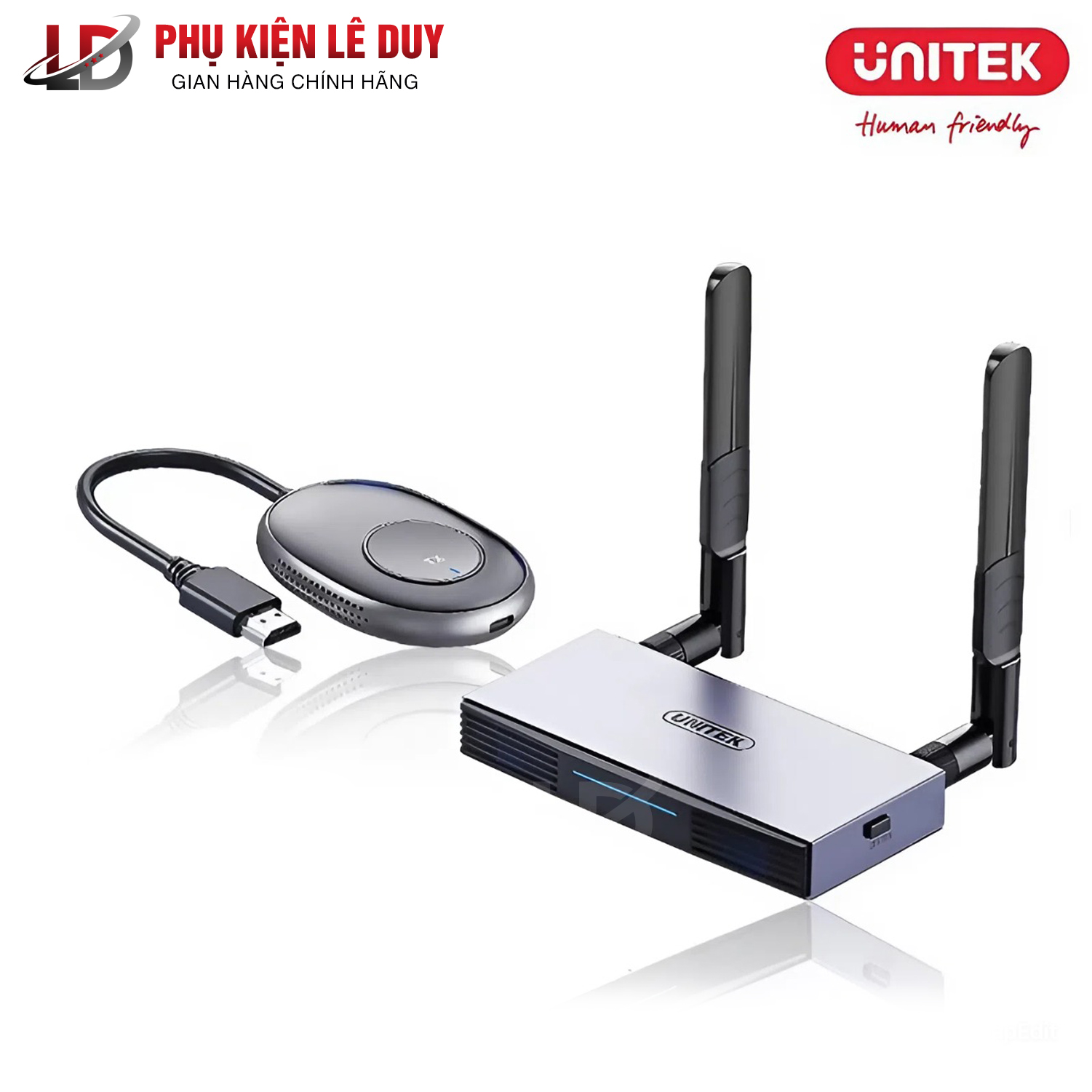 Bộ thu phát HDMI không dây 50M Unitek V158A chính hãng hỗ trợ fullHD