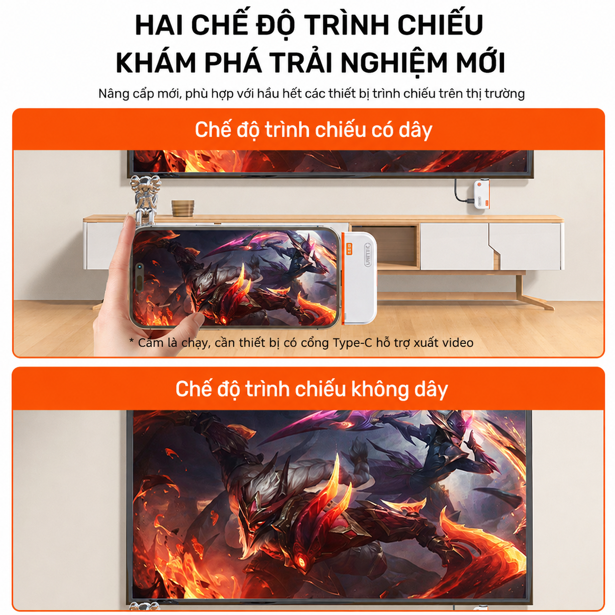 HDMI Không dây Unitek V1715A chính hãng hỗ trợ fullHD 1080p - Ảnh 6
