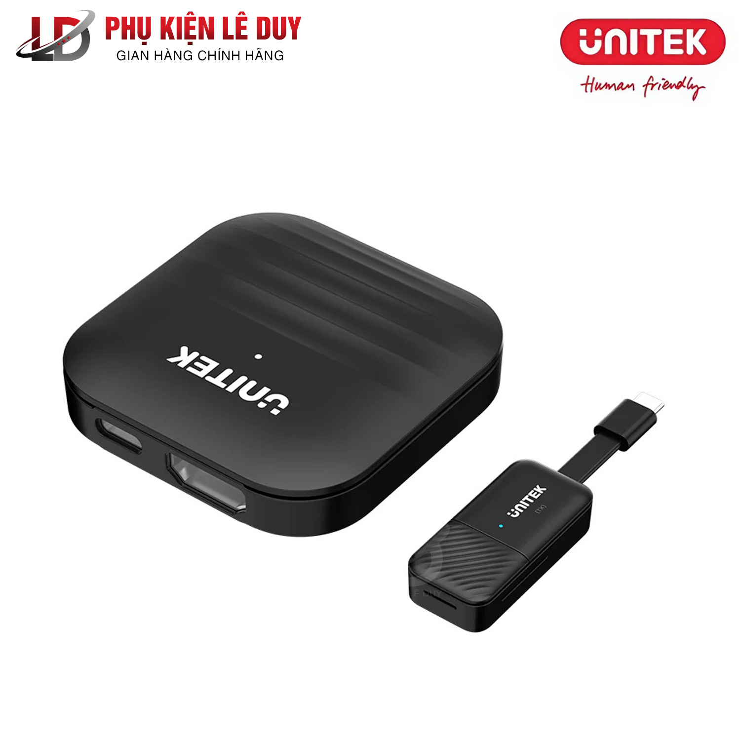 Thu phát HDMI Không Dây 50M cổng Type-C Unitek V118A01 hỗ trợ fullHD