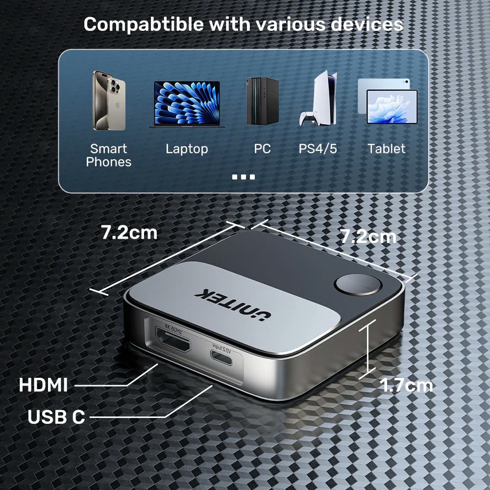 HDMI Không Dây 4K Unitek V1162B01 chính hãng - Ảnh 4