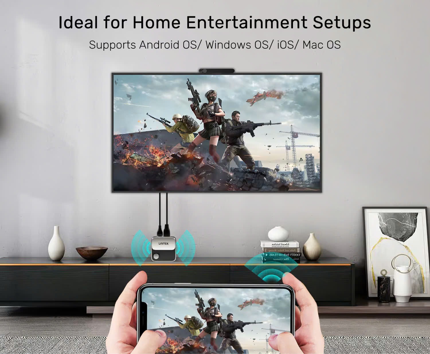 HDMI Không Dây 4K Unitek V1162B01 chính hãng - Ảnh 3