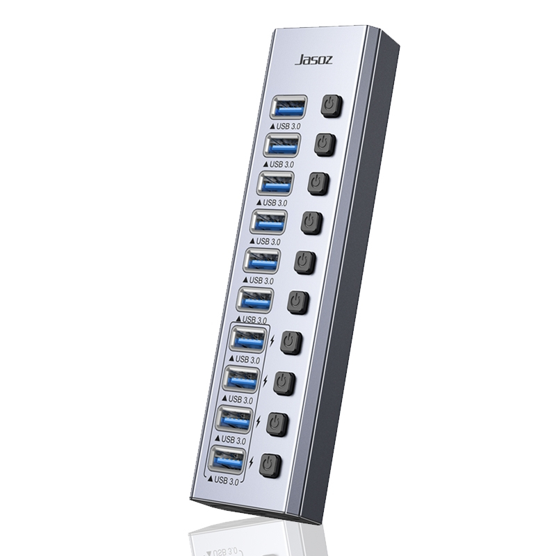 Bộ chia USB 3.0 ra 10 cổng Jasoz F119 T-F165 chính hãng - Ảnh 2