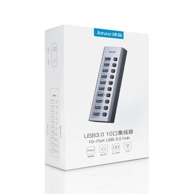 Bộ chia USB 3.0 ra 10 cổng Jasoz F119 T-F165 chính hãng - Ảnh 5