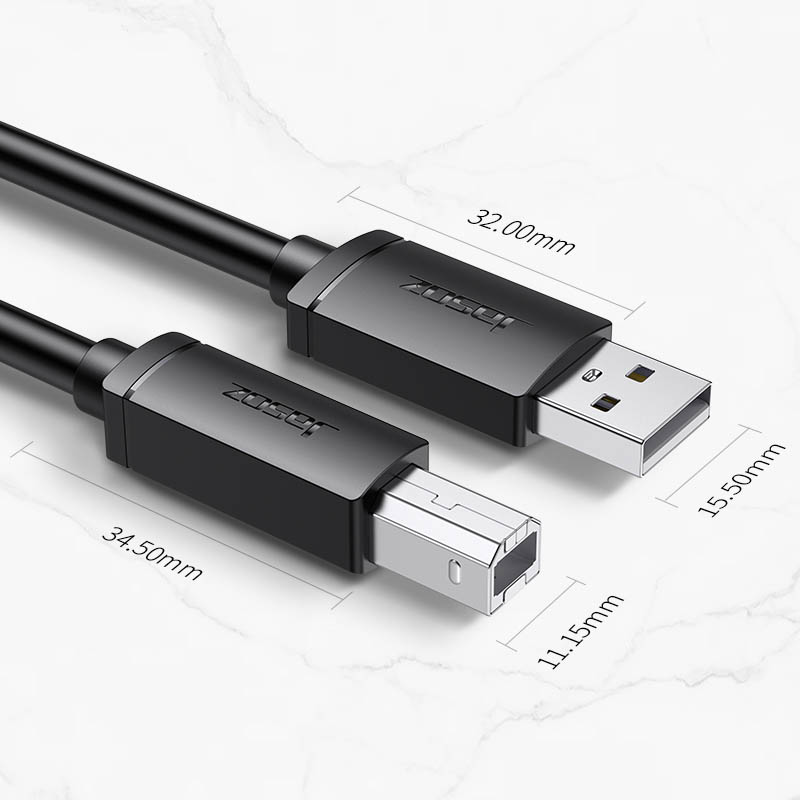 Cáp máy in USB 2.0 chính hãng Jasoz D105 dài từ (1m - 10m) - Ảnh 3